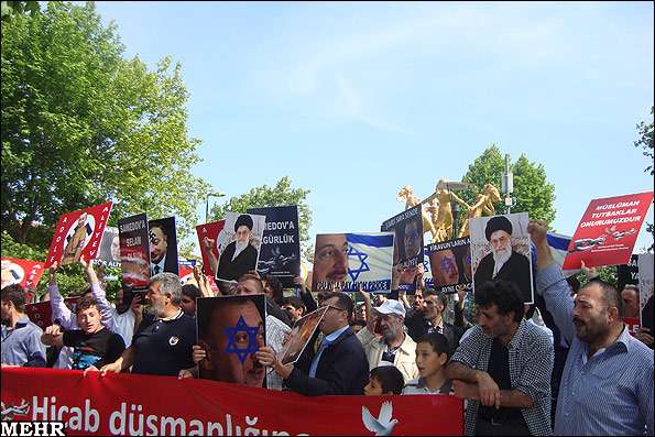 تظاهرات مردم ترکیه علیه آذربایجان