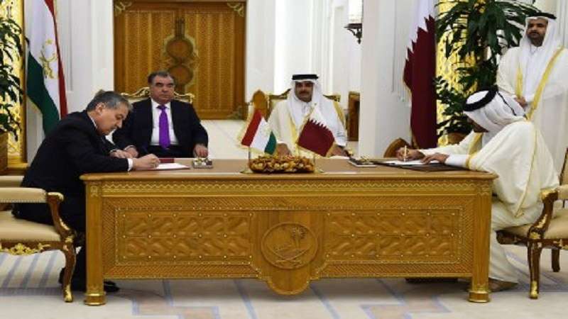 تاجیکستان و قطر 8 سند همکاری امضا کردند