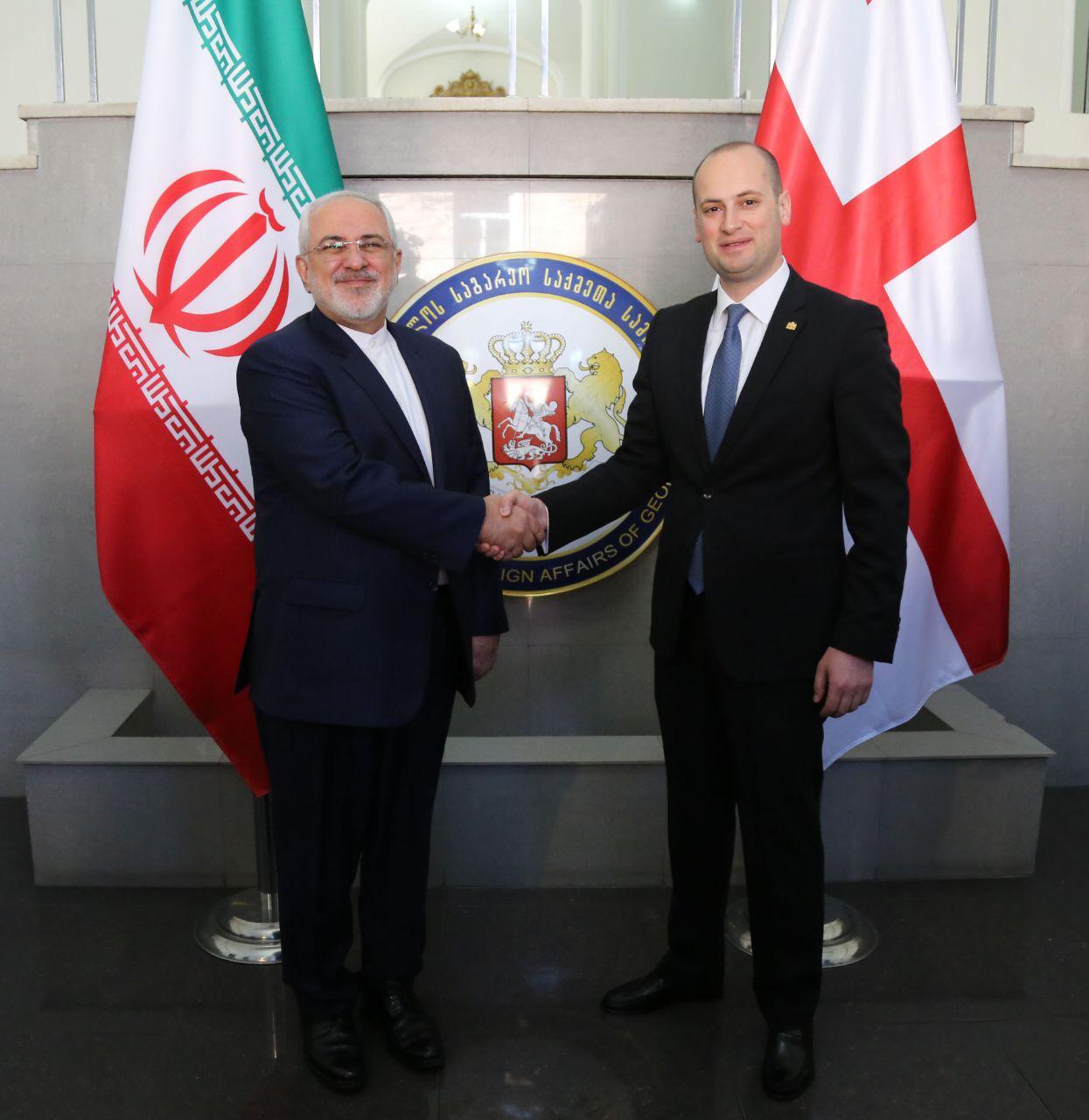 وزرای امور خارجه جمهوری اسلامی ایران و گرجستان دیدار و گفتگو کردند
