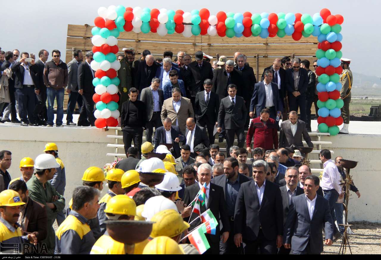 افتتاح فاز نخست پروژه ریلی اتصال آستارای ایران به آستارای جمهوری آذربایجان