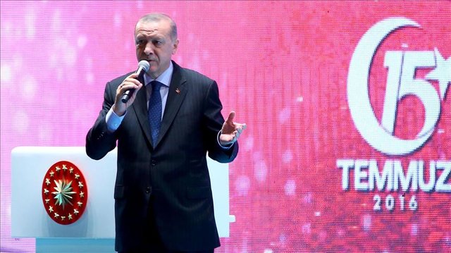 اردوغان: کودتای ۱۵ ژوئیه نمایش دموکراسی در ترکیه بود