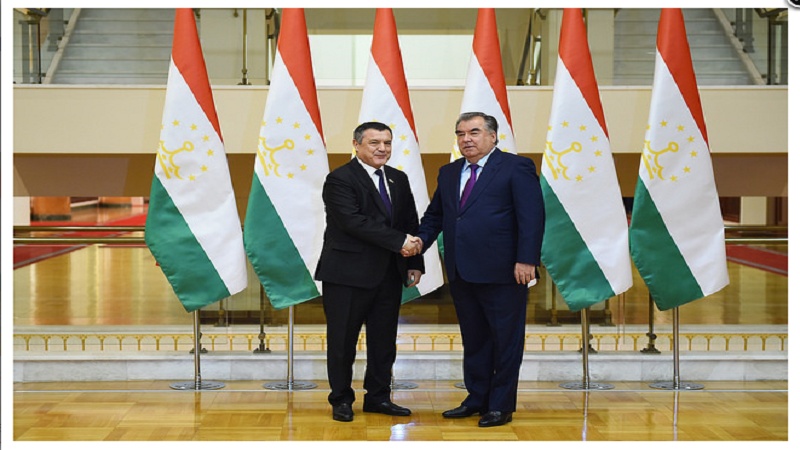 مذاکرات رییس مجلس ازبکستان با رییس جمهور تاجیکستان