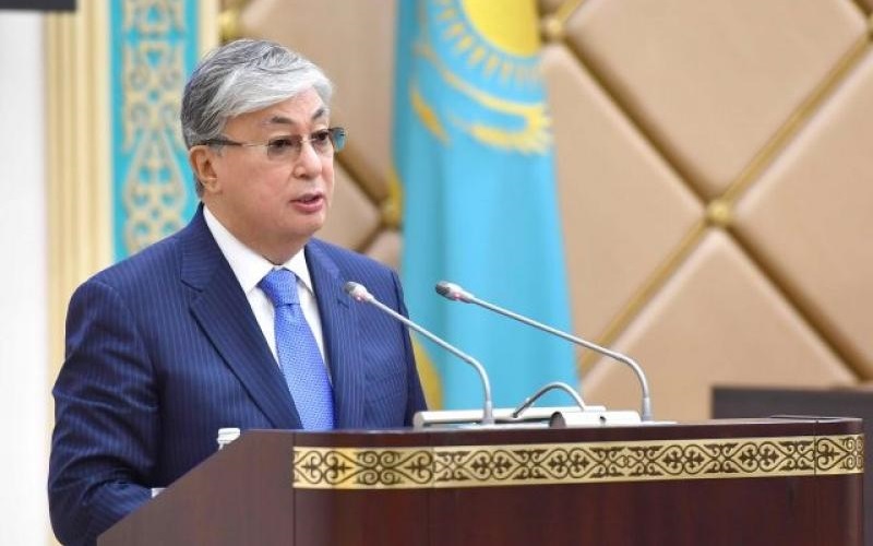 ادای سوگند رئیس سنای قزاقستان به عنوان رئیس‌جمهوری موقت