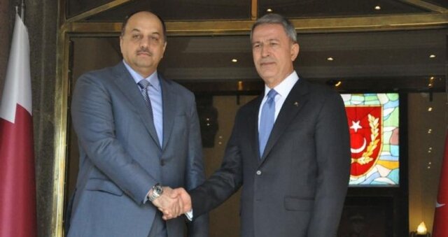 دیدار وزرای دفاع ترکیه و قطر در آنکارا