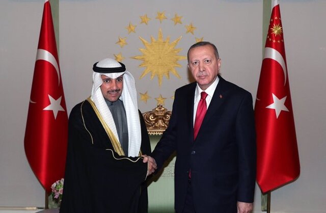 دیدار اردوغان با رئیس پارلمان کویت
