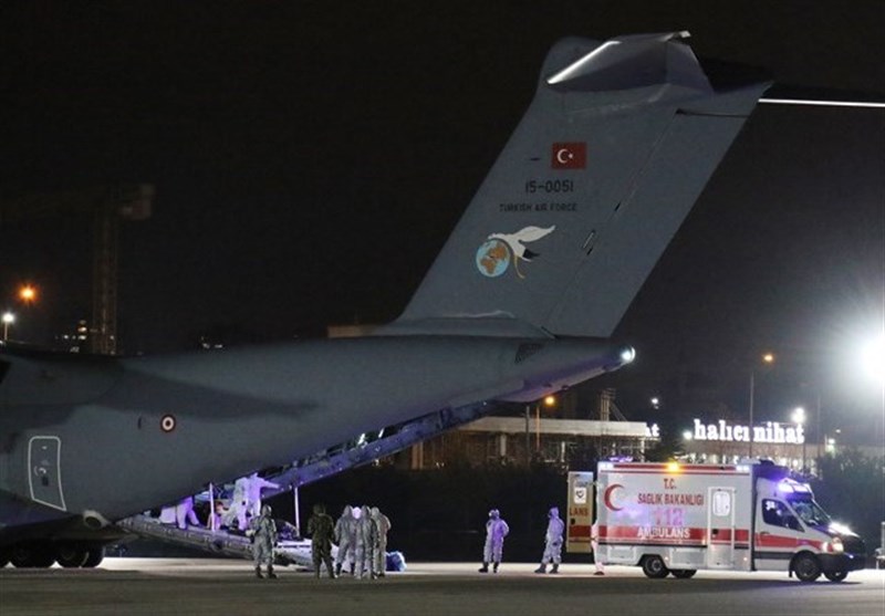 بازگشت شهروندان ترکیه از چین با آمبولانس هواپیمای نظامی