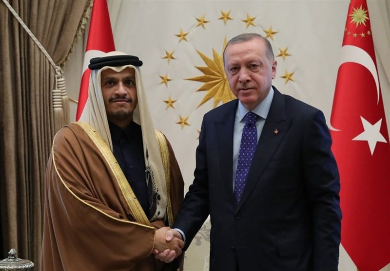 دیدار وزیر خارجه قطر با اردوغان