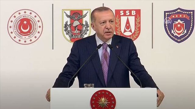 اردوغان: توسعه صنایع دفاعی ترکیه با اقتدار ادامه دارد