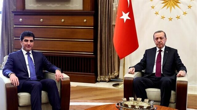 دیدار بارزانی با اردوغان