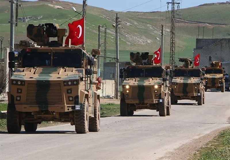 ورود کاروان نظامی ترکیه به «راس العین» در شمال سوریه