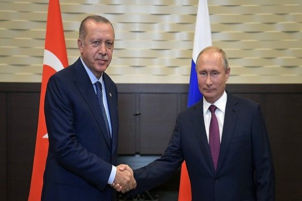 پوتین و اردوغان درباره سوریه و قره باغ گفتگو کردند