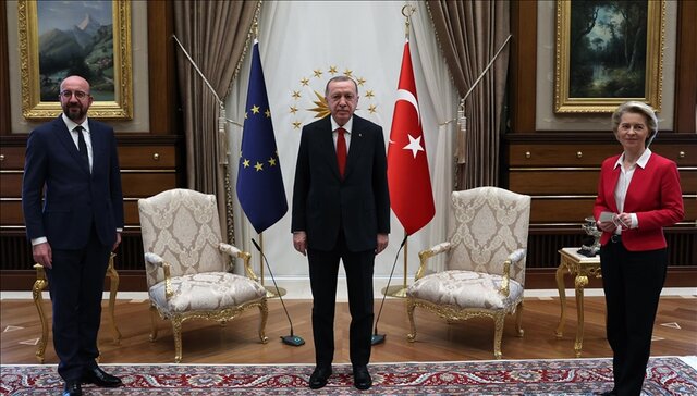 اعلام نگرانی،‌ پیشنهاد و همکاری مقامات اتحادیه اروپا در دیدار با اردوغان