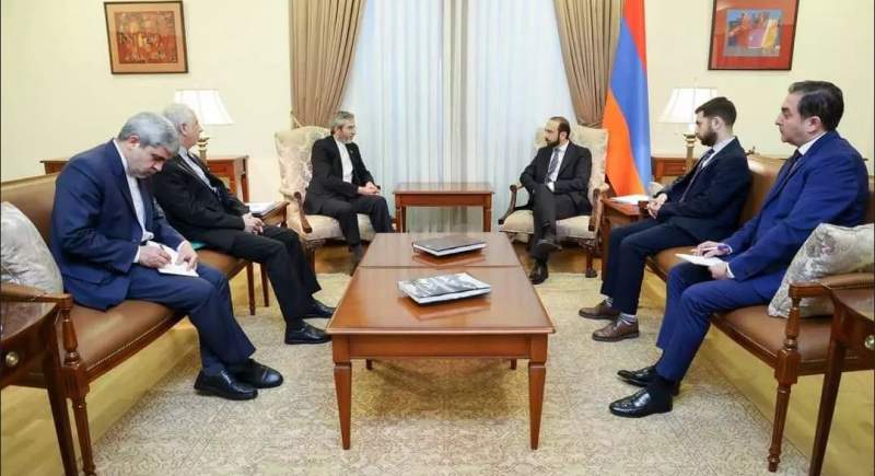 دکتر باقری در دیدار با وزیر امور خارجه ارمنستان: ایران پای ثابت صلح و ثبات در منطقه است